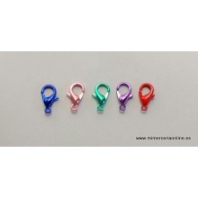Mosquetón de colores, 12 mm