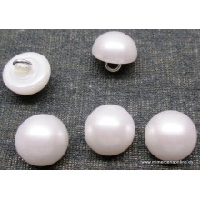 Botón blanco forma perla, 8 mm