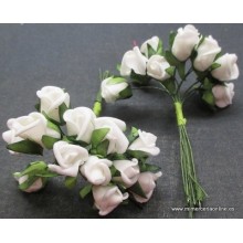 Pomo flor de color blanco (...