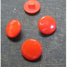 Botón rojo brillante, 11mm