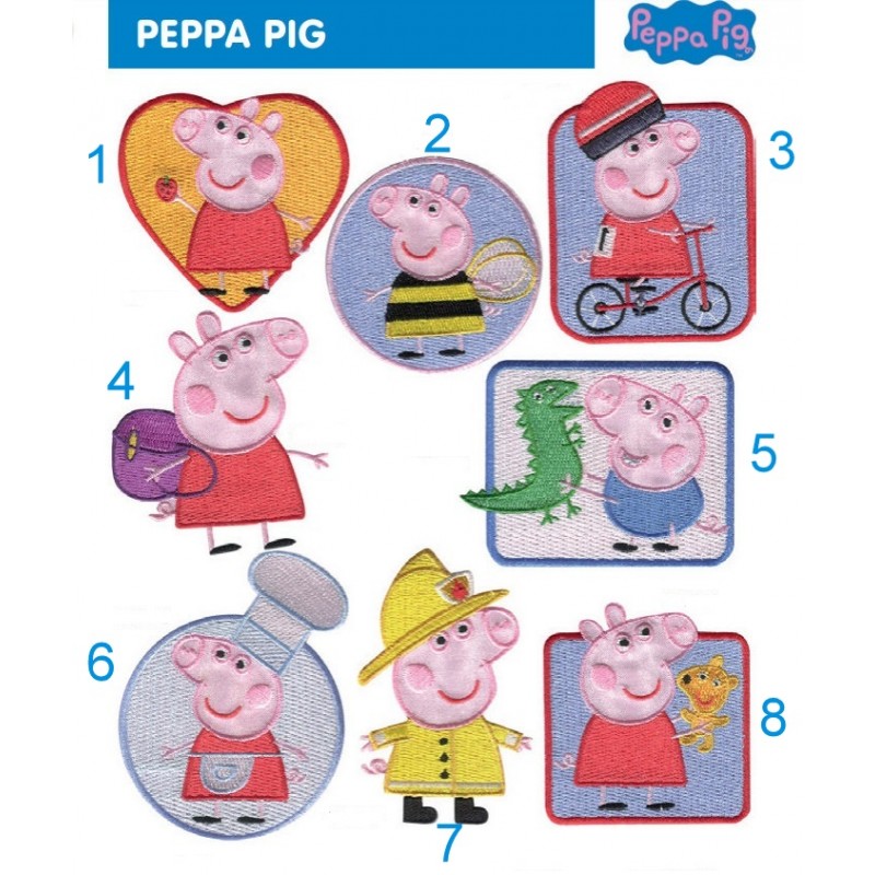 Parche termoadhesivo bordado PEPPA PIG