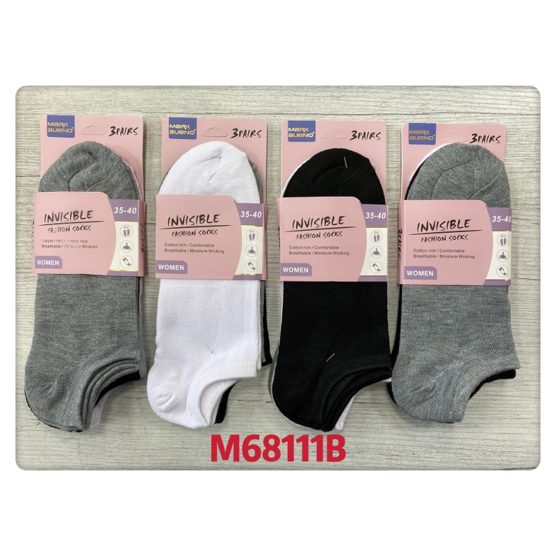 Pack 3 calcetines cortos mujer