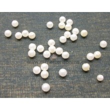 Bola tipo perla, blanca, 5 mm