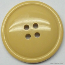 Botón beige 4 agujeros, 28 mm